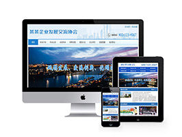 织梦dedecms企业发展交流科技协会类网站模板 带手机移动端