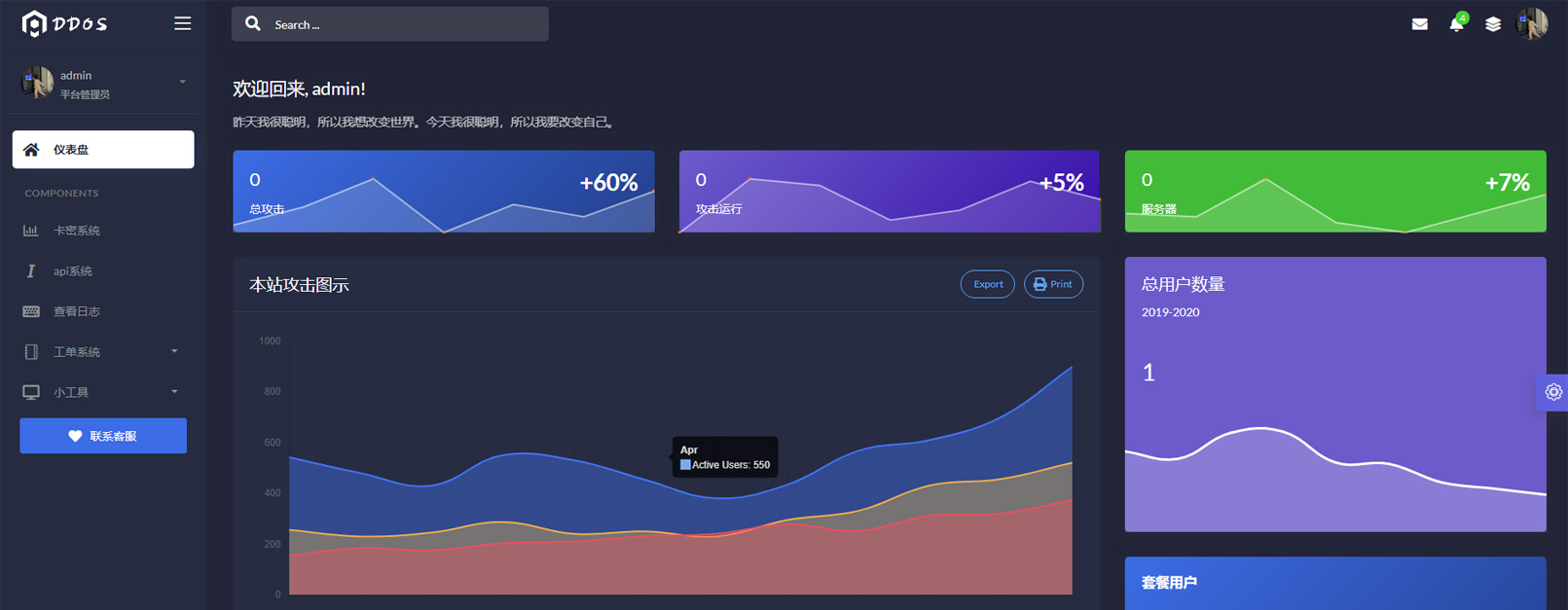 最新测试版DDOS压力测试工具系统源码