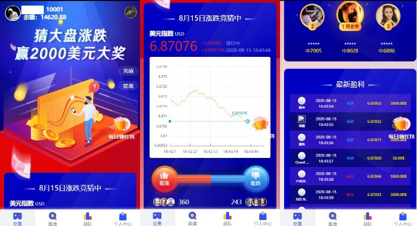 【USDT指数涨跌】最新更新蓝色UI二开币圈万盈财经币圈源码+K线正常